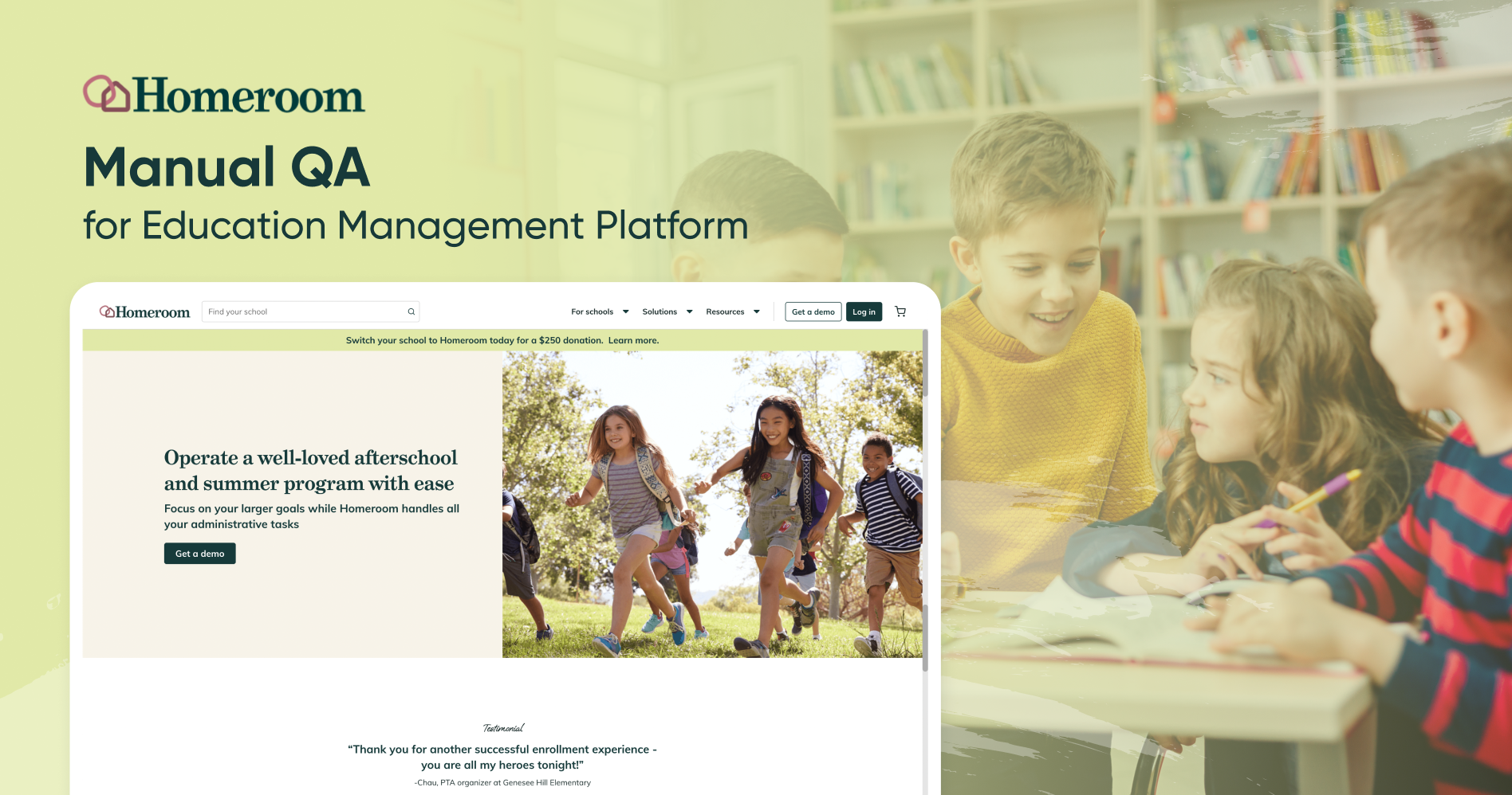 Case study: Manual QA For EdTech Platform