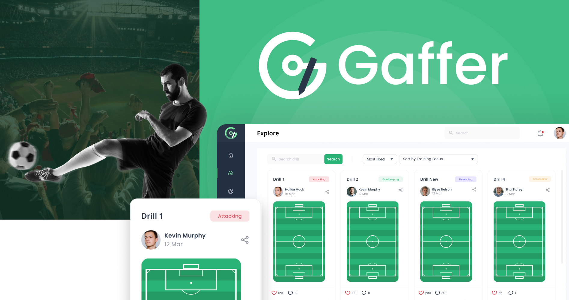 Case study. Social platform for football coaches